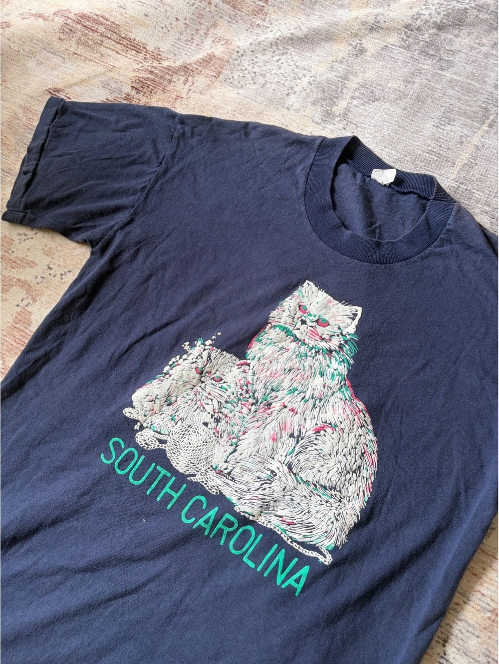 Vintage South Carolina cat kitty tee shirt XL